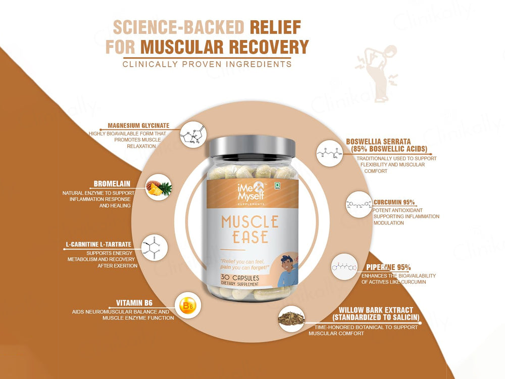 iMeMyself Muscle Ease Dietary Supplement Vegetarian Capsule