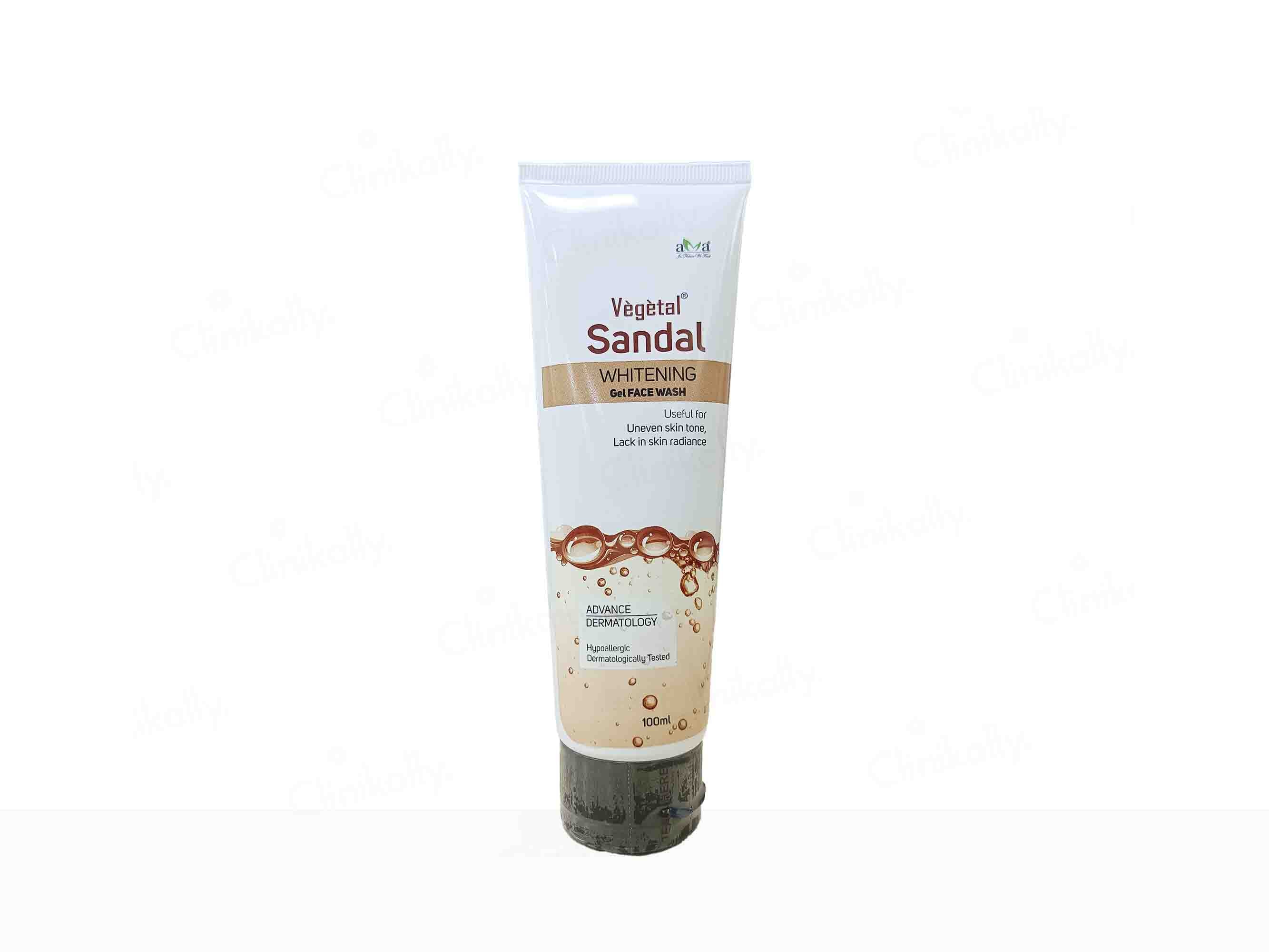 Vegetal Sandal Whitening Gel Face Wash