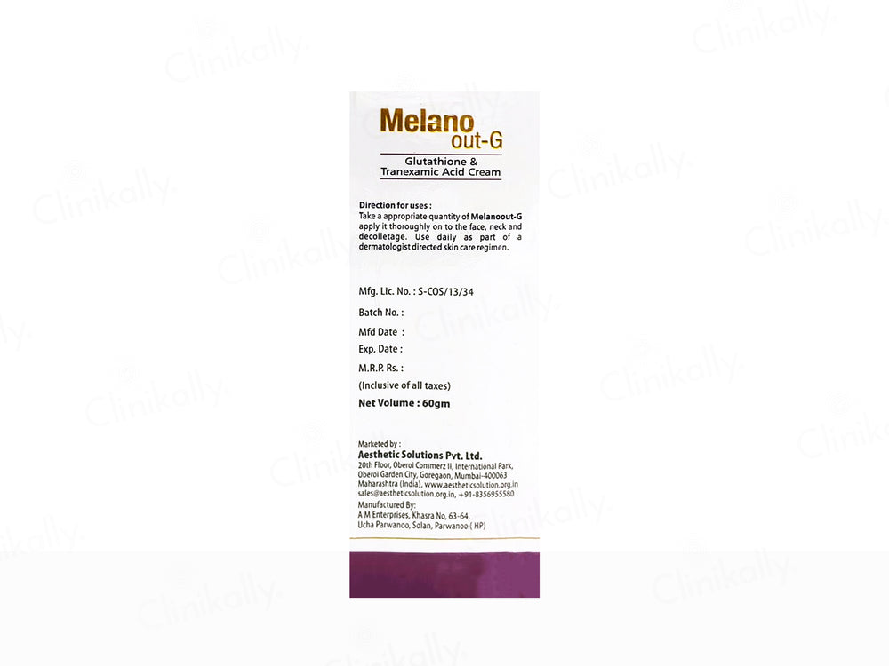Melano Out-G Glutathione & Tranexamic Acid Cream