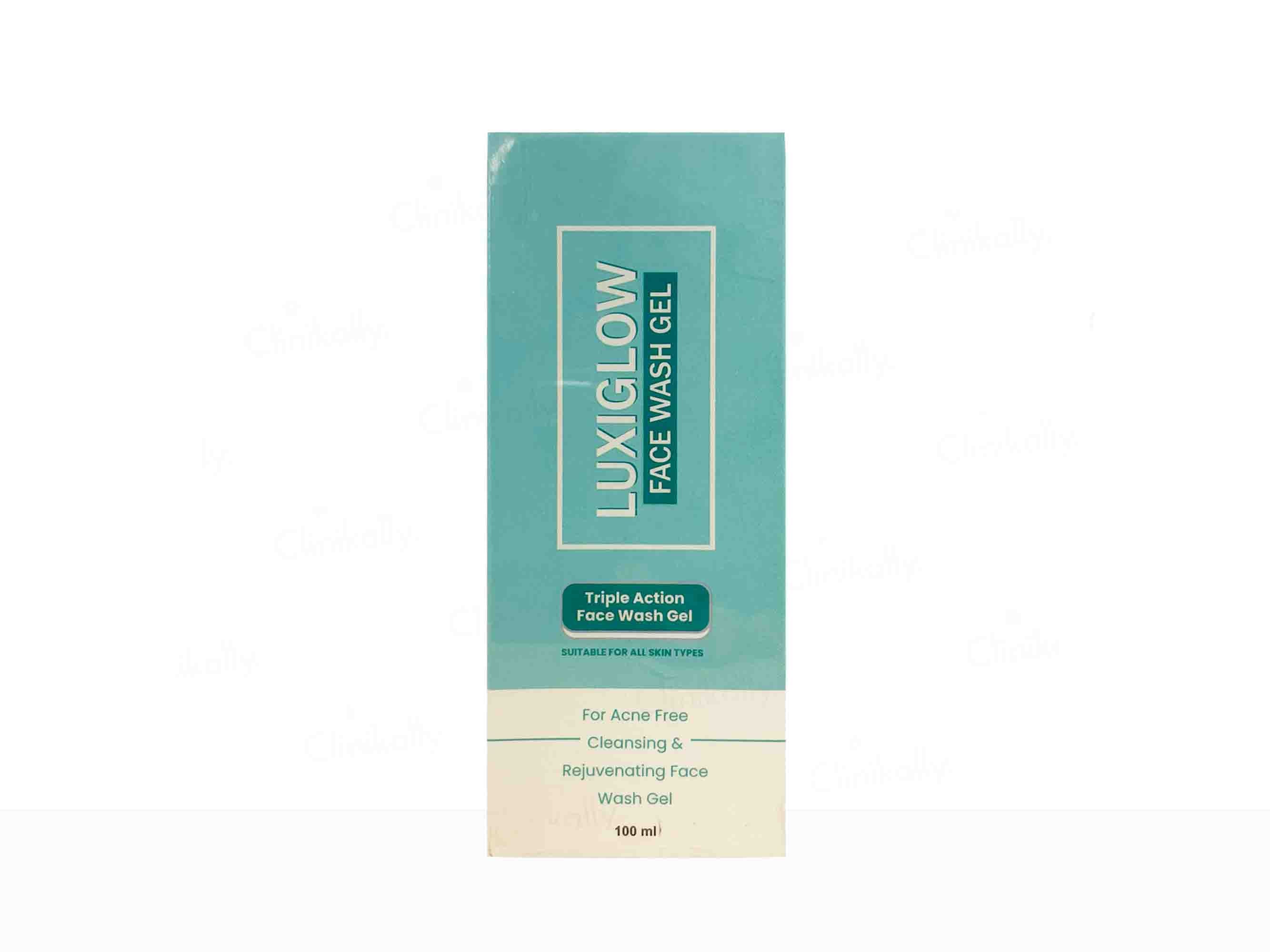Luxiglow Triple Action Face Wash Gel-Clinikally