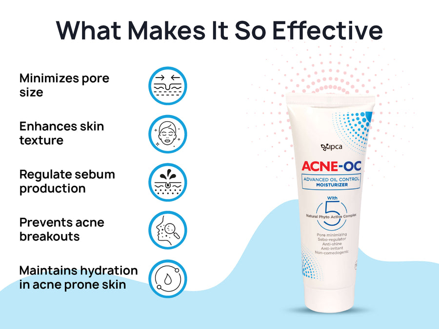 Buy IPCA AcneOC Sebum Regulating Moisturizer Online Clinikally