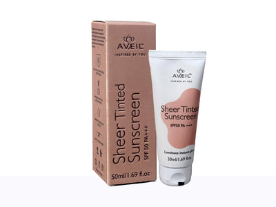 Aveil Sheer Tinted Sunscreen SPF50+ - Clinikally