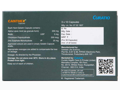 Curatio Canthex Capsules - Clinikally