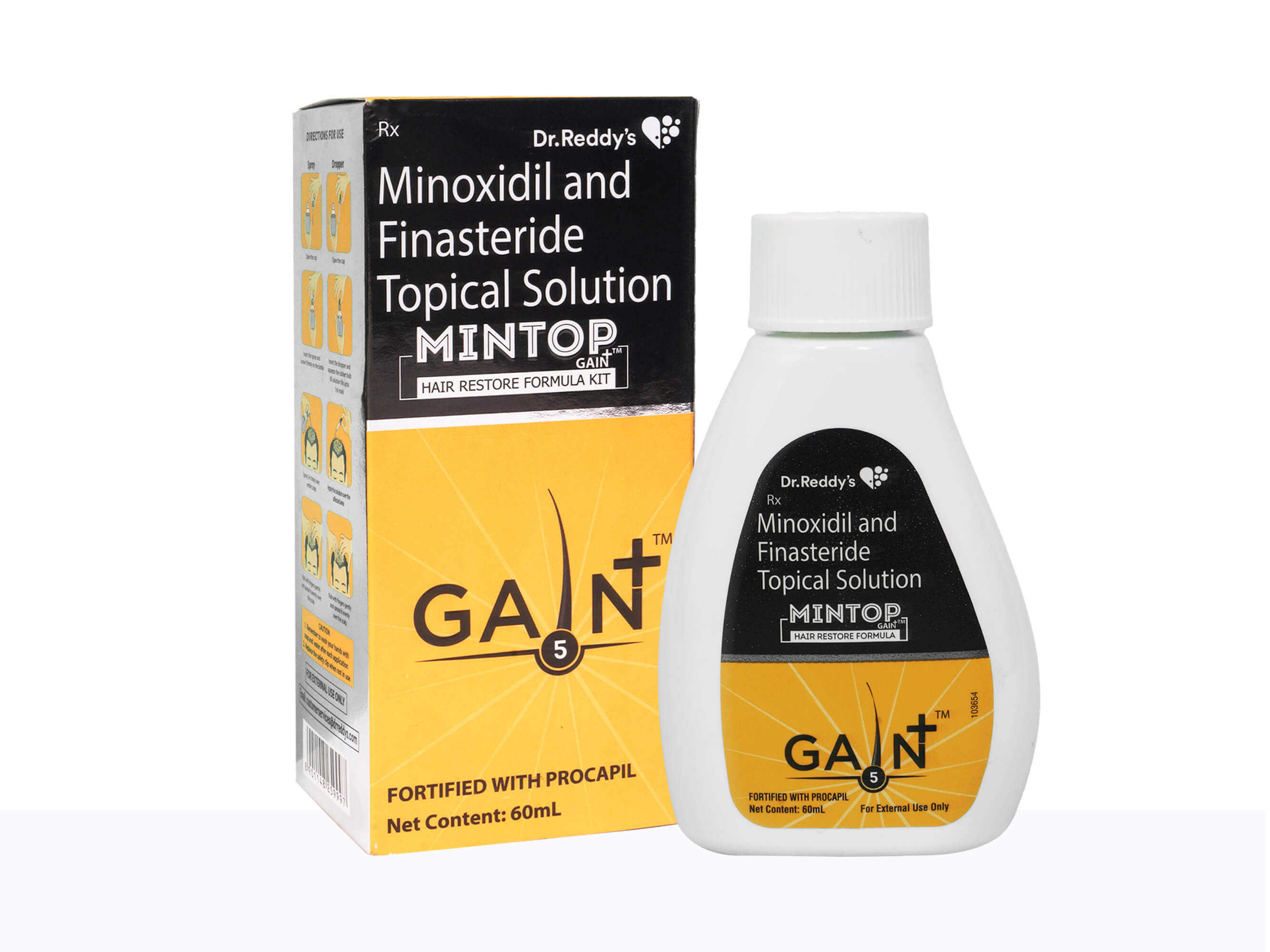 Mintop Gain+ 5 Hair Restore Formula Kit - Clinikally