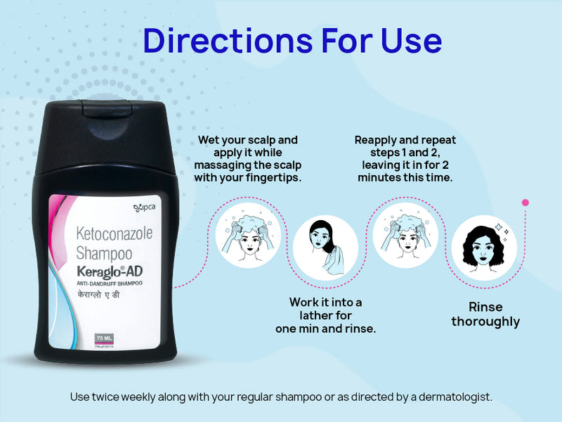 Buy IPCA KeragloAD AntiDandruff Shampoo Online Clinikally
