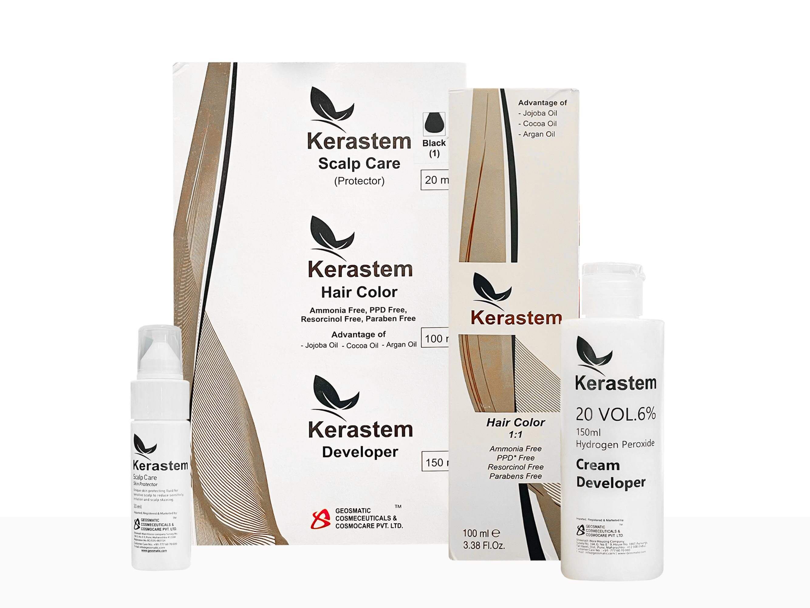 Kerastem Hair Color - 1 (Black) - Clinikally