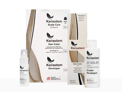 Buy Kerastem Hair Color 1 Black Online | Clinikally