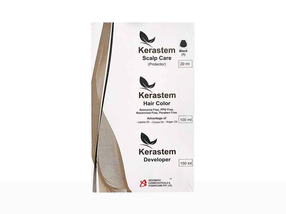 Kerastem Hair Color - 1 (Black) - Clinikally