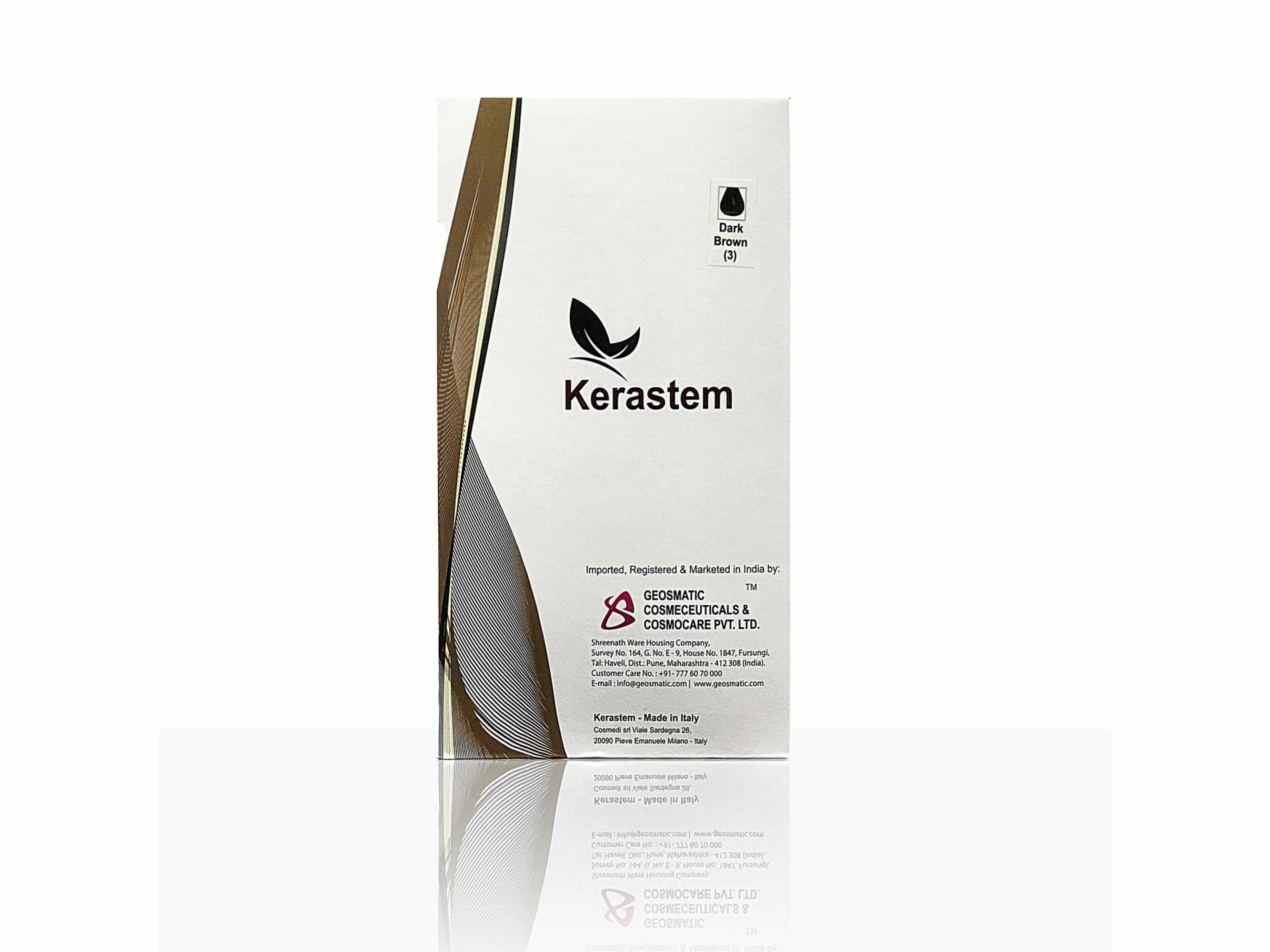 Kerastem Hair Color - 3 (Dark Brown) - Clinikally