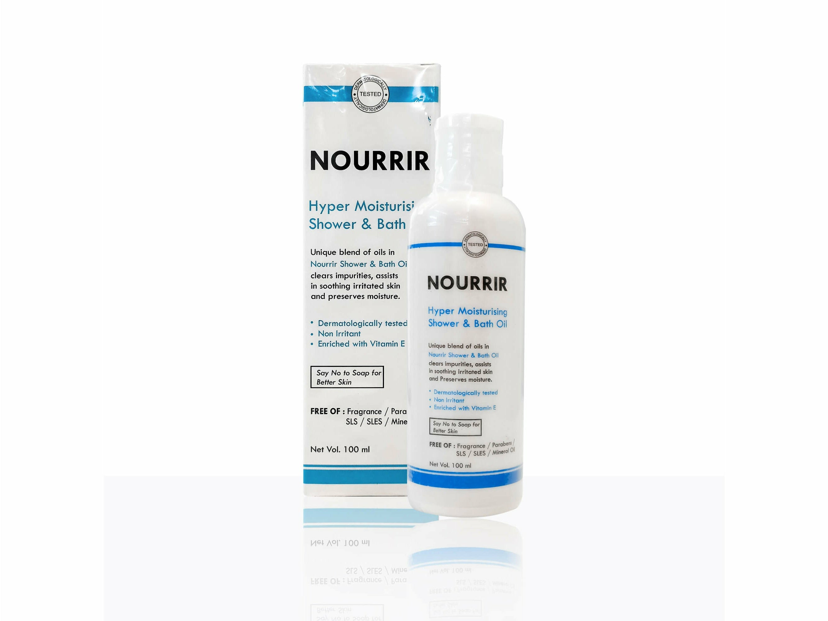 Nourrir Hyper Moisturising Shower & Bath Oil  - Clinikally