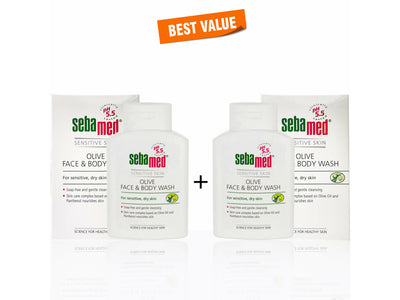 Sebamed Olive Face & Body Wash pH 5.5 - Clinikally