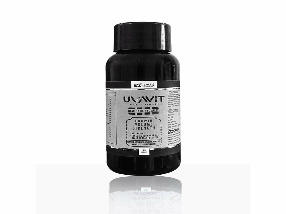 Uvavit Multivitamin Healthy Hair Complex Tablets - Clinikally