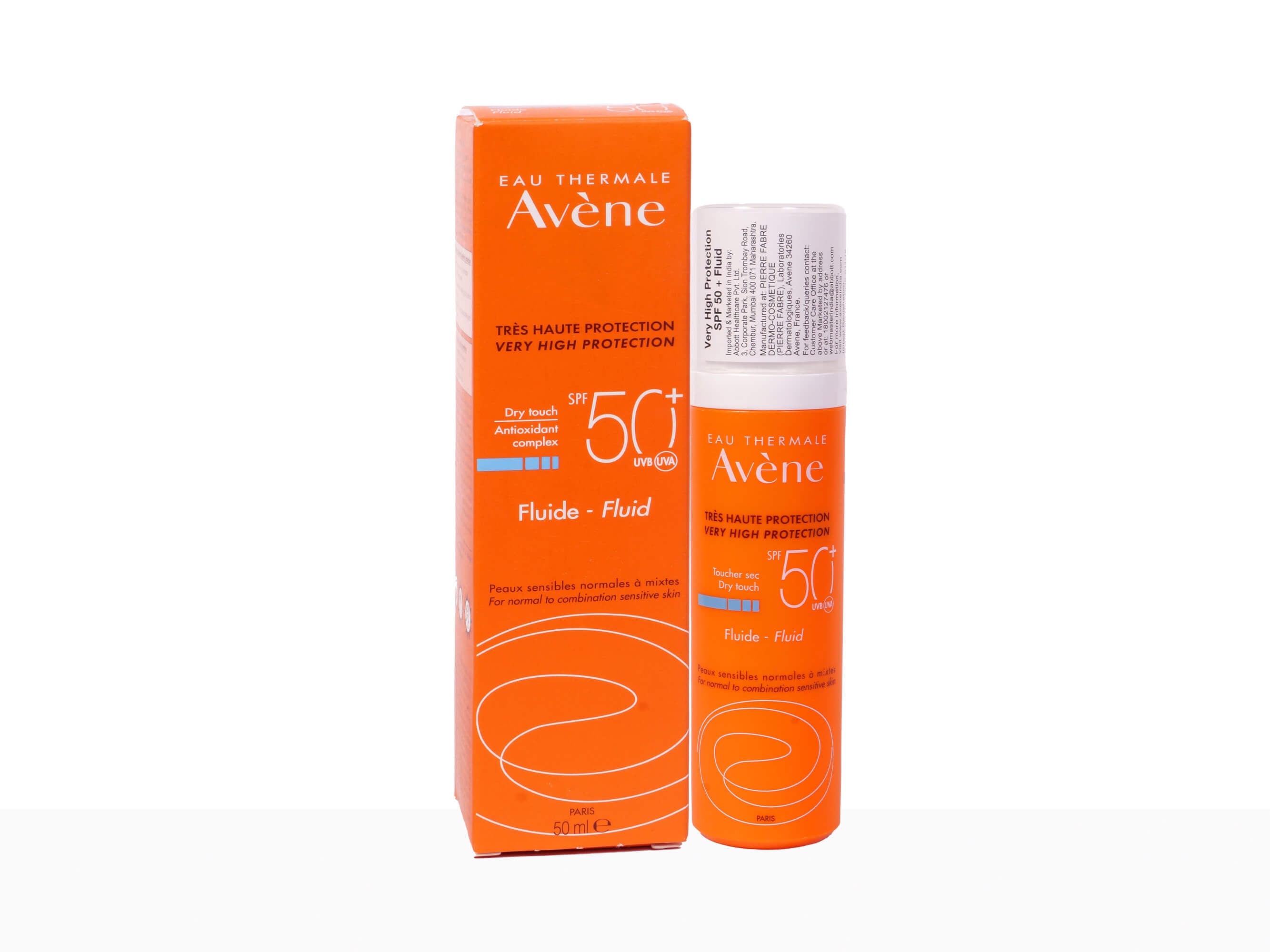 Avene Very High Protection Dry Touch Fluid Sunscreen SPF 50+ - Clinikally