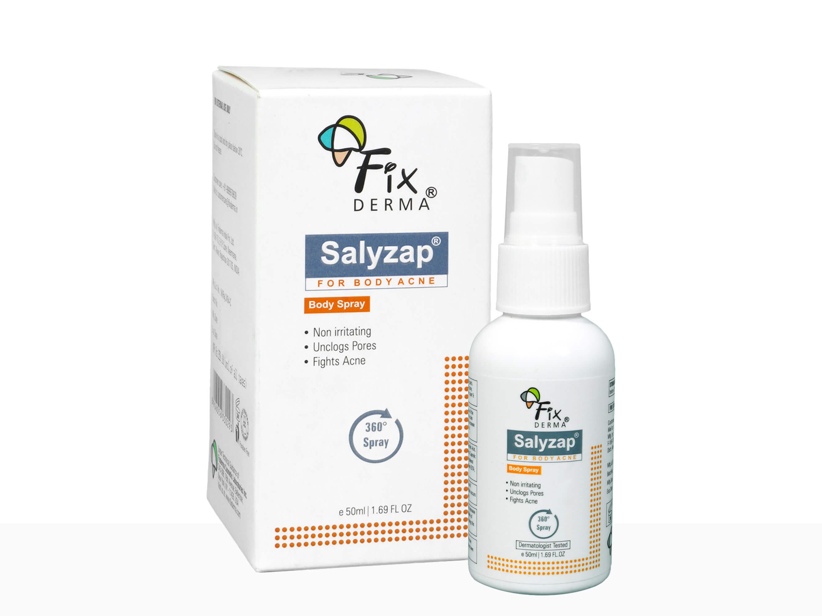 Fixderma Salyzap Body Spray - Clinikally