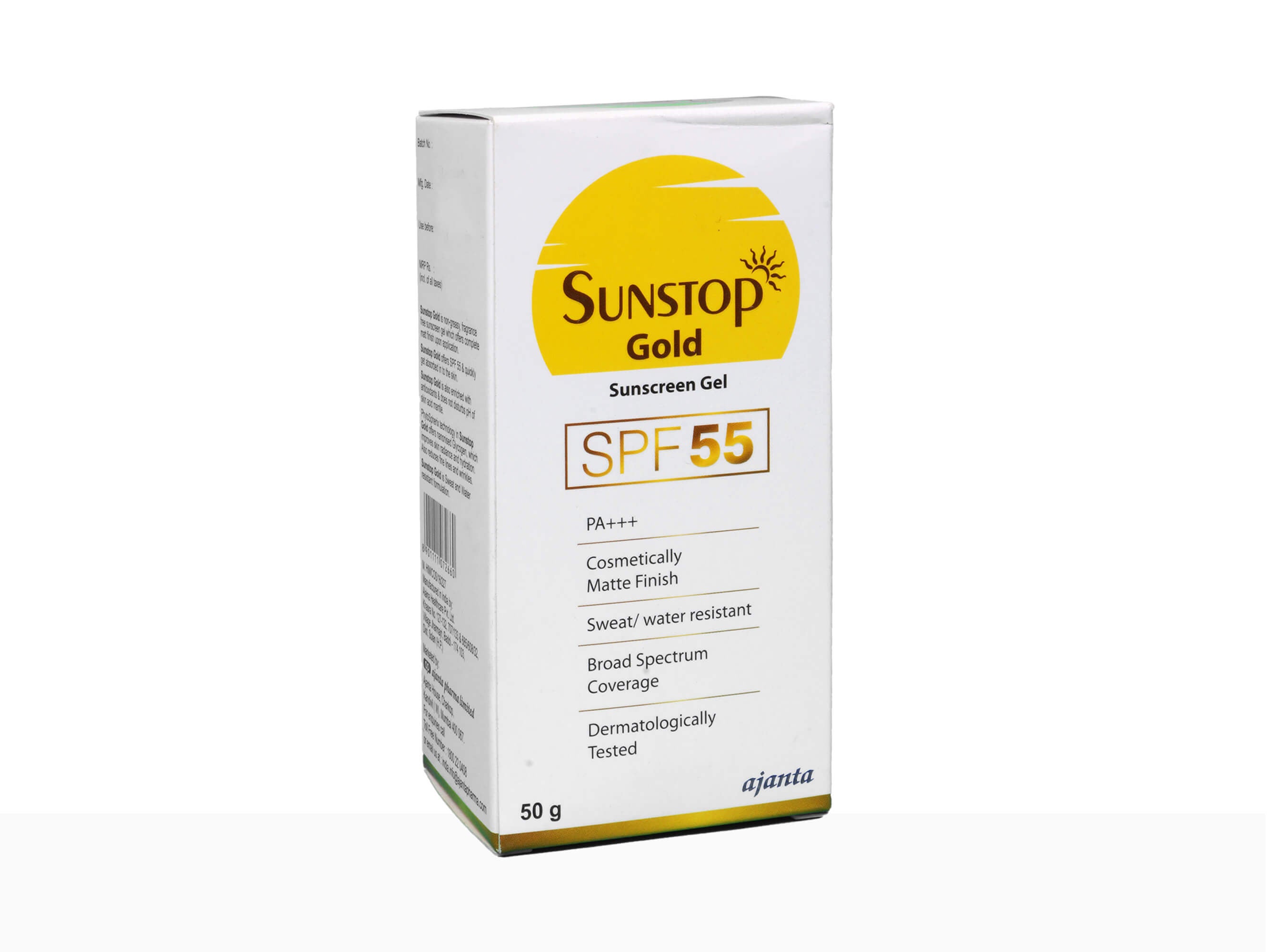 Sunstop Gold Sunscreen Gel SPF 55 PA+++ - Clinikally