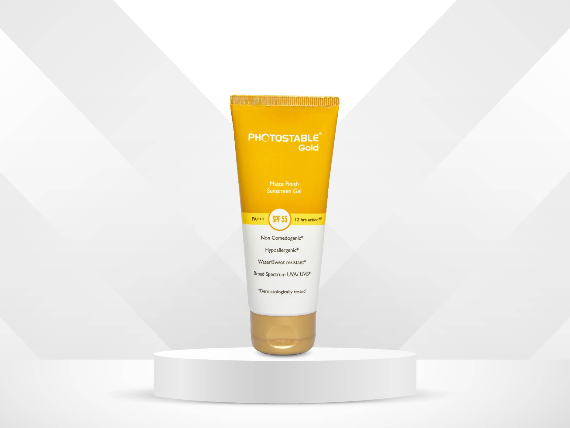 Buy Photostable Gold Matte Finish Sunscreen Gel SPF 55 Online at Best ...